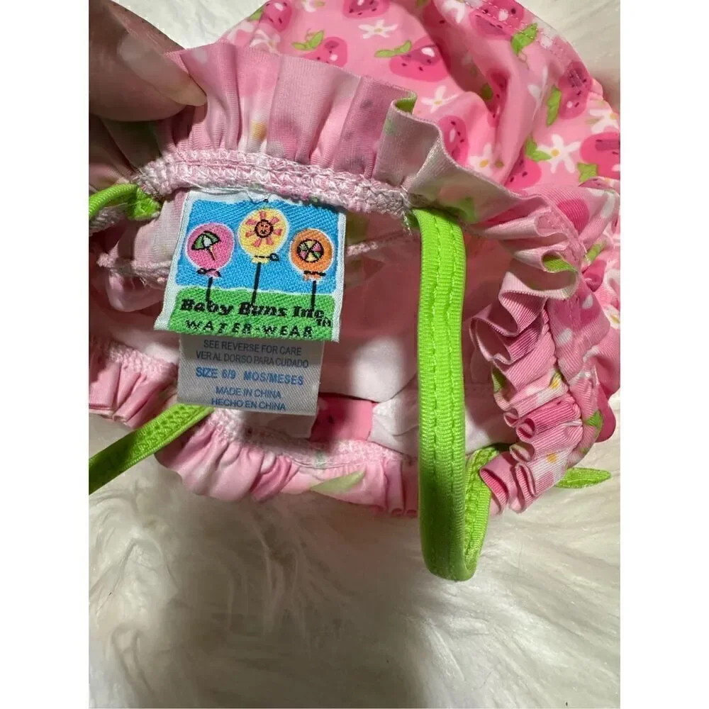 Baby swim suit strawberry print 6-9 months